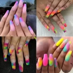 Couleurs fluorescentes pour créations d'ongles originales