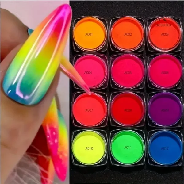 Vernis en poudre intense pour des ongles créatifs et colorés