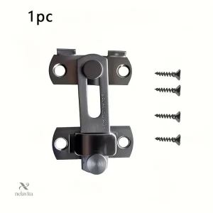 Verrou de Porte Sécurité Anti-Intrusion – Loquet en Acier Inoxydable avec Vis de Fixation (1 Pièce)
