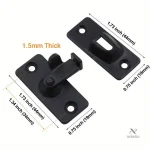 Loquet pivotant antieffraction pour hôtel