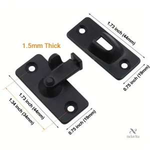 Loquet pivotant antieffraction pour hôtel