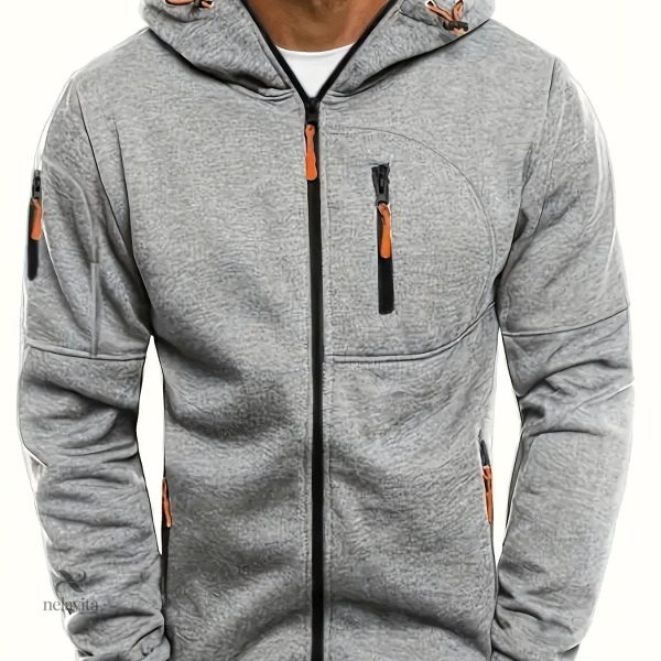 veste-a-capuche-unie-a-manches-longues-decontractee-1