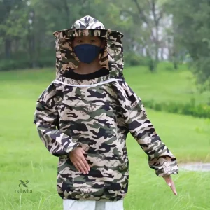 Veste camouflage anti-insectes avec voile protecteur
