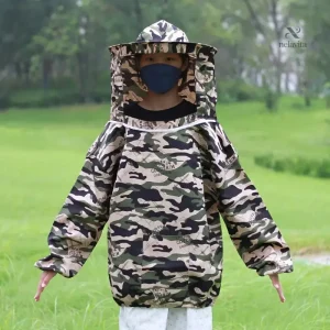 Veste de jardinage camouflage avec protection anti-insectes