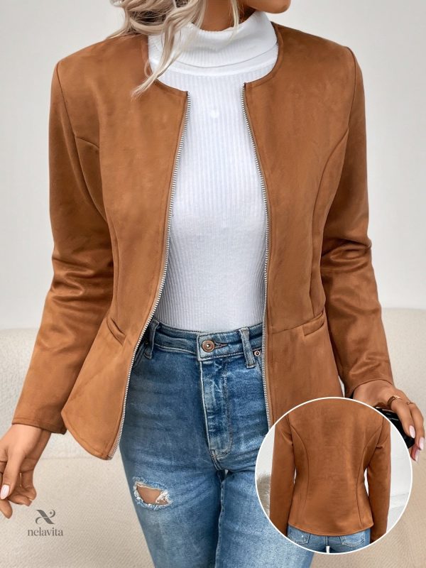 veste-courte-zippee-1 Veste courte zippée pour femmes