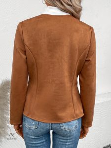 Manteau léger féminin à fermeture éclair