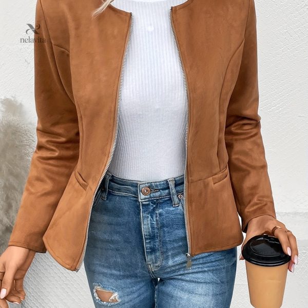 Manteau zippé facile à assortir