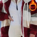 Manteau femme, capuche douce et chaleureuse