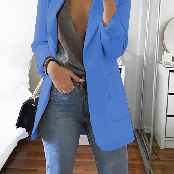 Veste Col Relevé pour Femmes