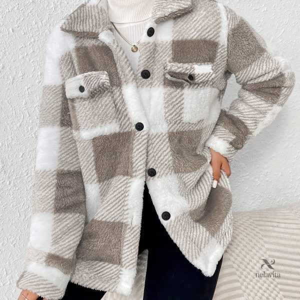 Veste pour femmes avec tissu extensible et motifs