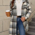 Manteau long en tissu doux, allié des journées fraîches