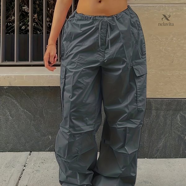 Pantalons décontractés avec poches et coupe large