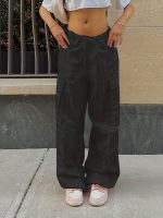 Pantalons Y2K à jambe large pour un style décontracté